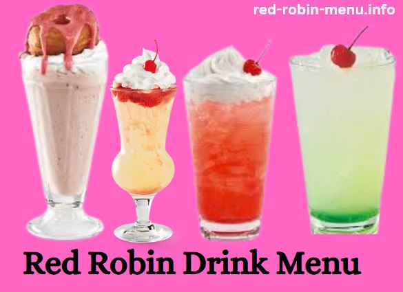 red robin drink menu